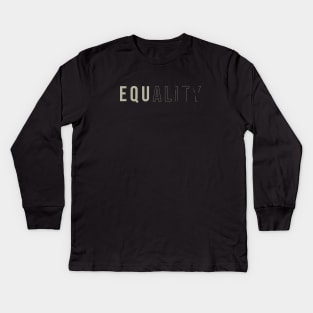 Disappear Equality Kids Long Sleeve T-Shirt